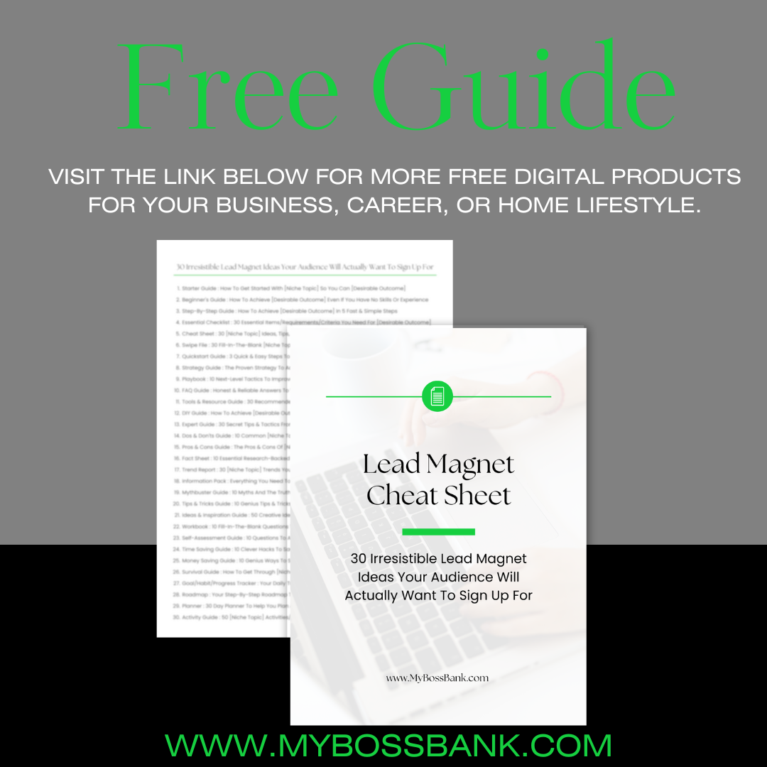 Lead Magnet Cheat Sheet: 30 Ideas For Capturing Ieads