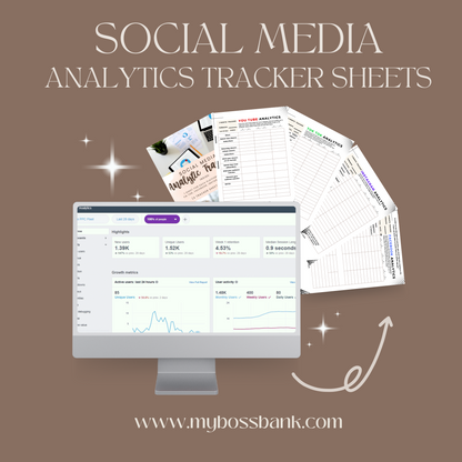 Social Media Analytics Tracker Sheets