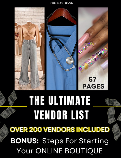 Guidebook For Starting An Online Boutique + Vendor Lists