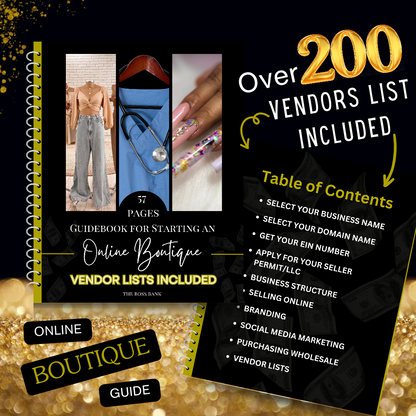 Guidebook For Starting An Online Boutique + Vendor Lists