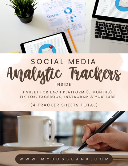 Social Media Analytics Tracker Sheets